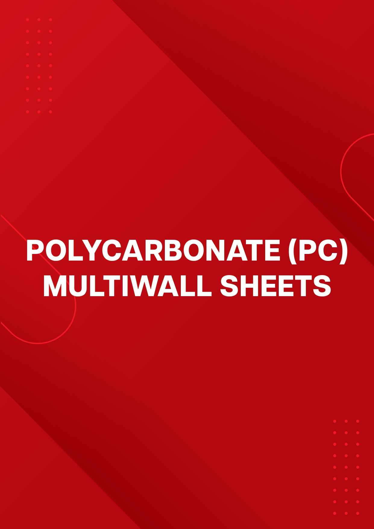 Polycarbonate (PC) Multiwall Sheets