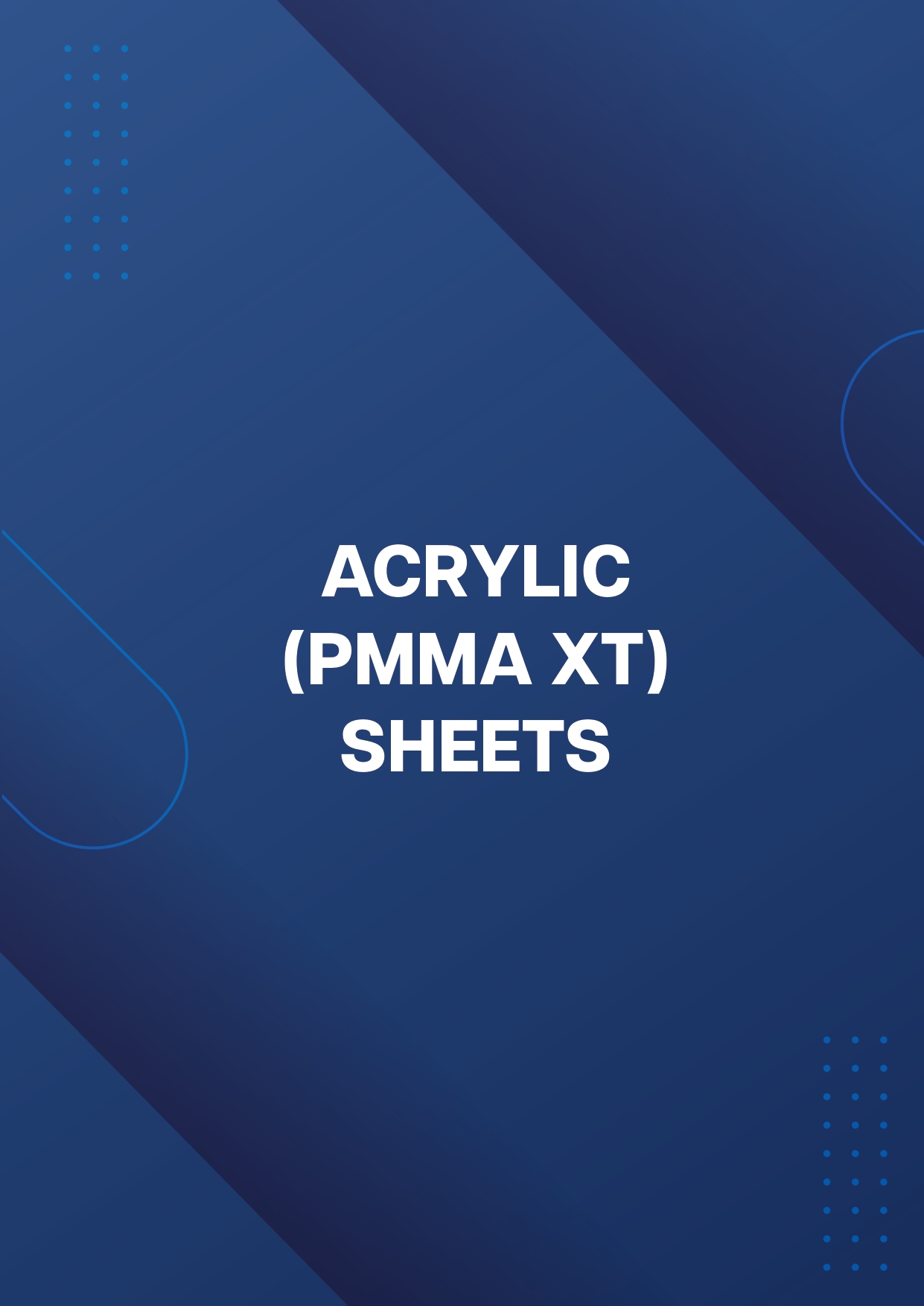 Acrylic (PMMA XT) Sheets