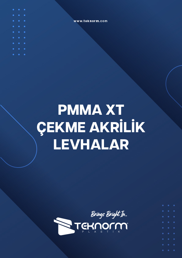 PMMA XT - Çekme Akrilik Levhalar